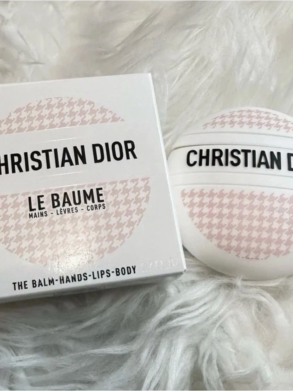 Dior Le Baume Pink Houndstooth 50ml – Limited Edition Hand & Lip Balm